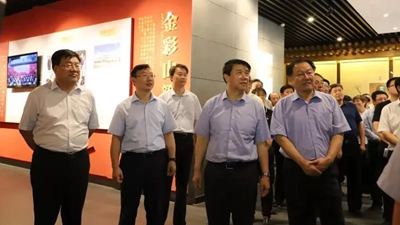 泰安市委書記崔洪剛到金彩山酒文化園二期項目現場調研